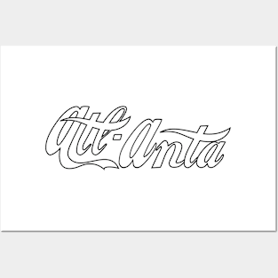 Atlanta - home of Coke (black/white) Posters and Art